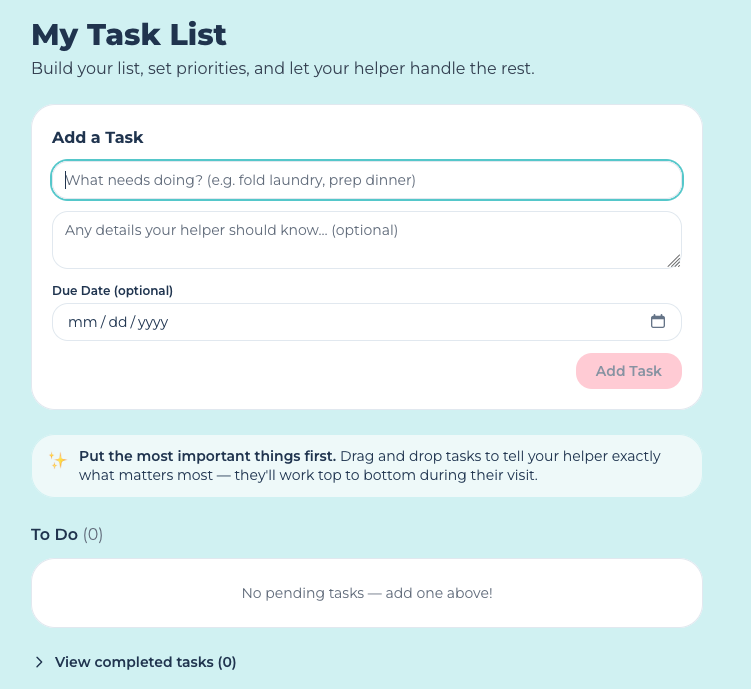Build your to-do list